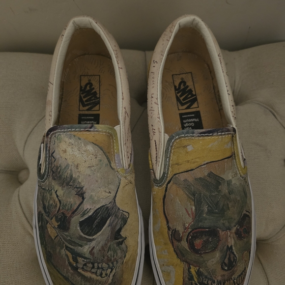 Vans Skull Art Slip-On Shoes - Picture 1 of 5
